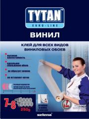 Клей обойный Euro-line для всех видов виниловых обоев 250 г Tytan